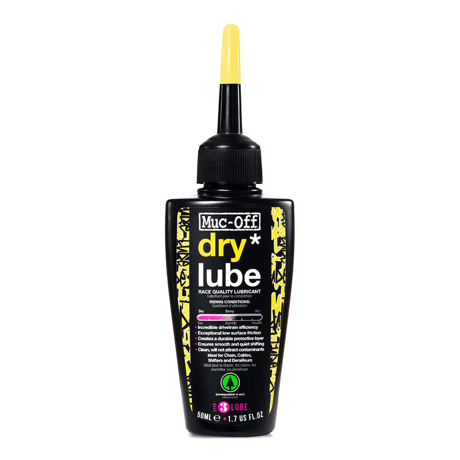 Dry Chain Lube, 50 Milliliters - Biodegradable Bike Chain Lubricant, Suitable For All Types Of Bike - Formulated For Dry Weather Conditions