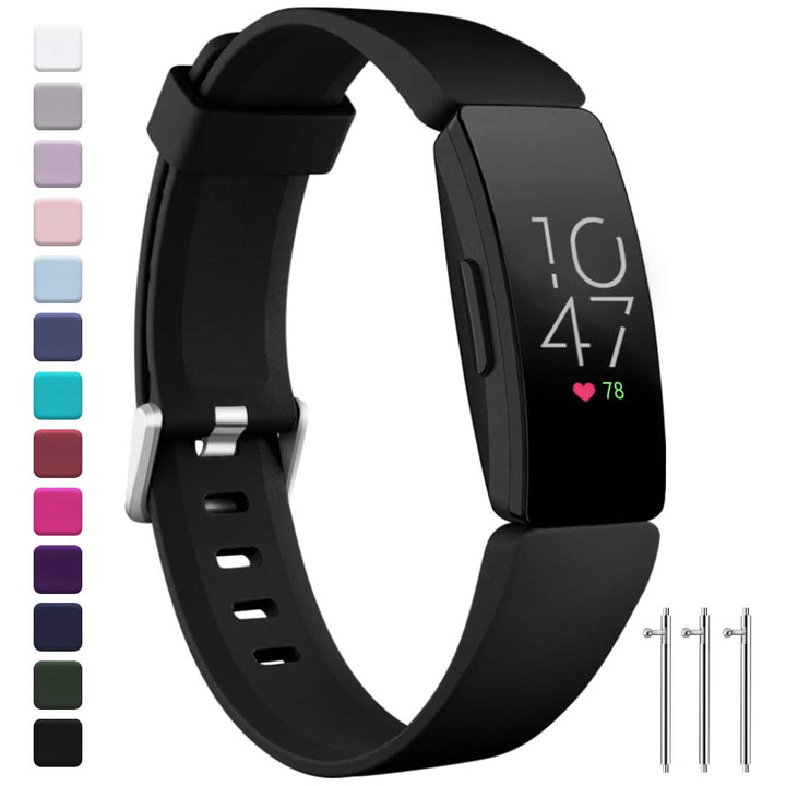 Compatible for Fitbit Inspire 2 Bands for Men Women and Fitbit Inspire HR Bands Black Large