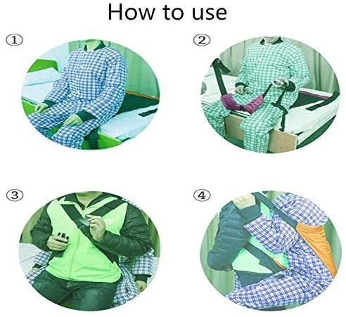 Patient Lift Sling Stair Slide Board, SEAREA Oxford Cloth Cotton Waterproof Fabric Transfer Belt Evacuation Patient Lift Sling, Use for Seniors,Handicap