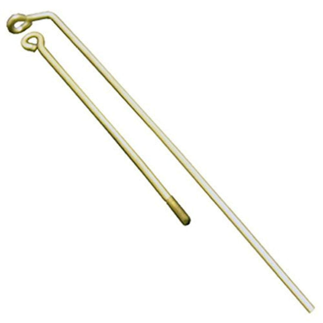 04-3525 Toilet Tank Ball Lift Wires Brass, with Set Lower Wire Threaded and Upper Wire Bent