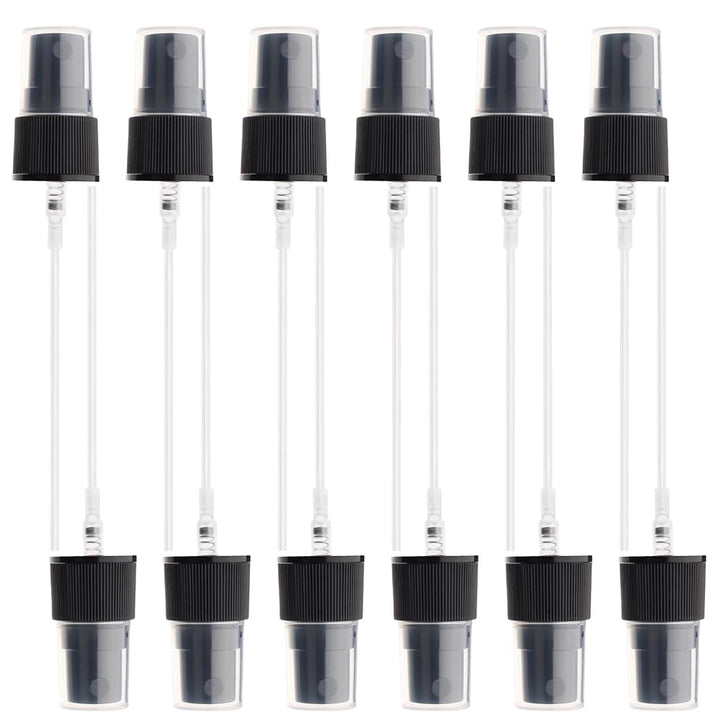 12PCS Black Plastic Spray Top Fine Mist Sprayer Cosmetic Spray Bottle for Home Office Cleaning Household Supplies