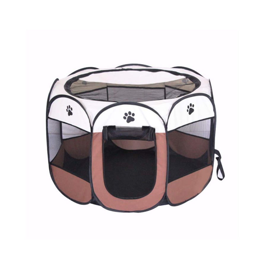 Portable Pet Playpen, Dog Playpen Foldable Pet Exercise Pen Tents Dog Kennel House Playground for Puppy Dog Yorkie Cat Bunny Indoor Outdoor Travel Camping Use