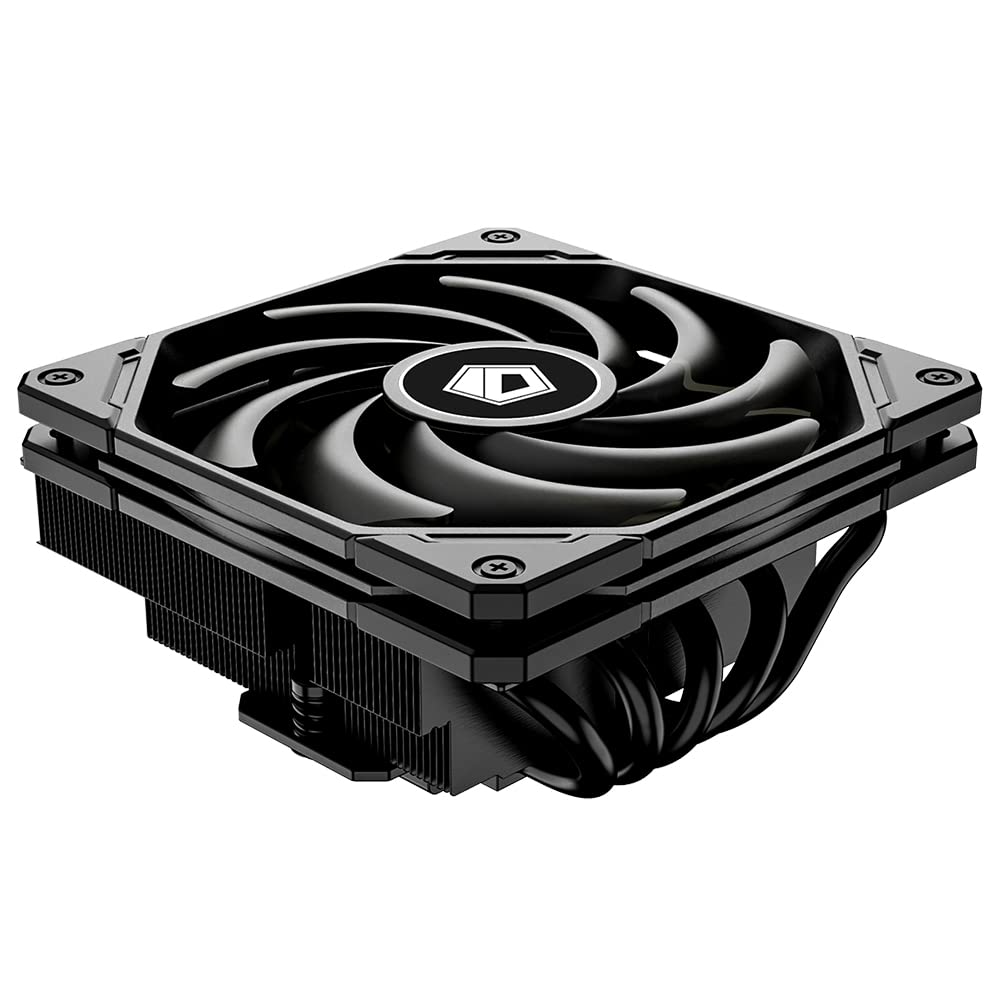 IS-55 Black CPU Cooler Low Profile 55mm Height CPU Air Cooler 5 Heatpipes 120x120x15mm Slim Fan, CPU Fan for Intel LGA1851/1700/115X/1200; AMD AM4/AM5