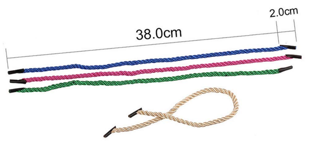 VNDEFUL 21 PCS 3 Ply Hand Held Polyester Rope Tote Bag 
