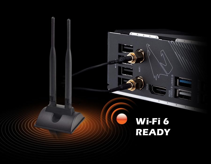 WiFi Antenna Dual Band 2.4GHz - 5.8GHz with RP-SMA Connector Magnetic Base for Wireless Network Router - USB Adapter - PCI PCIe Cards - Signal Booster - Access Point - Wireless Range Extender