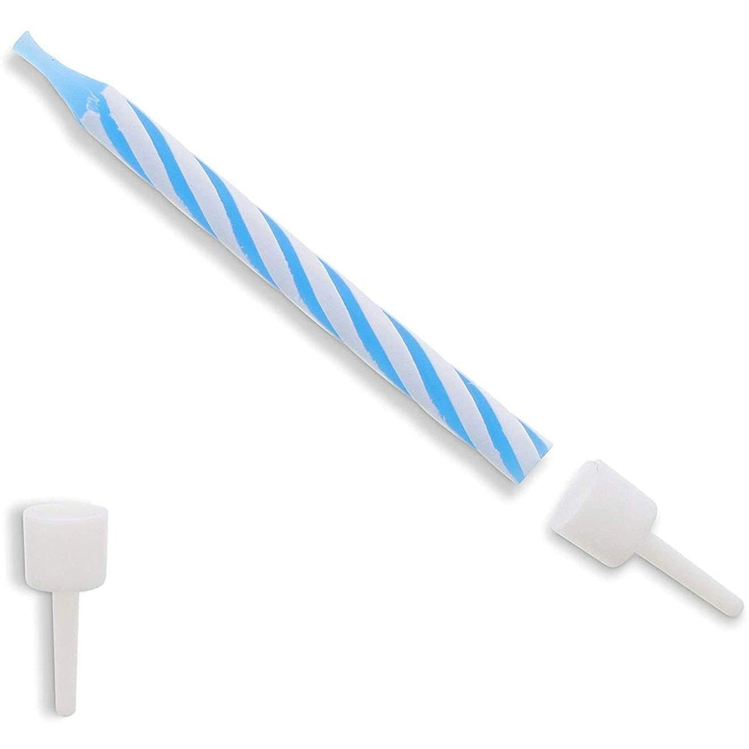 Letter L Birthday Cake Candles Set with Holders (96 Pac