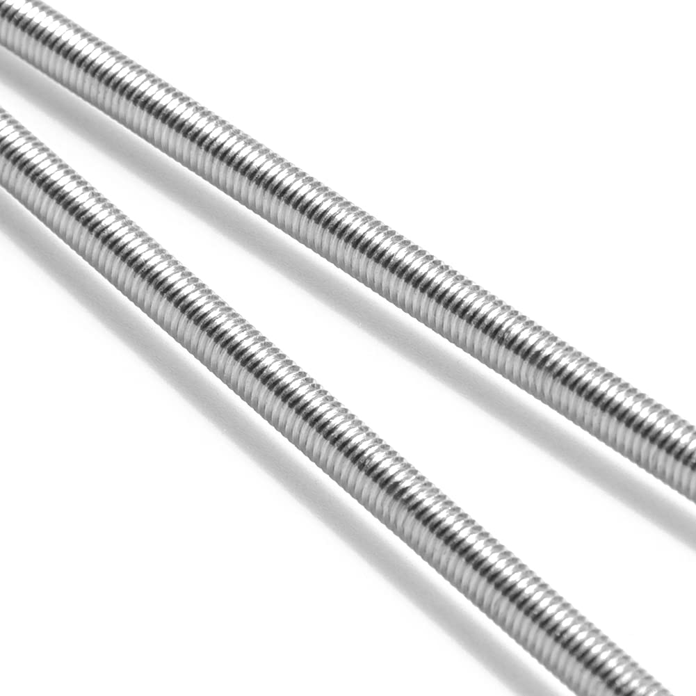 304 Stainless Steel M2-0.4 Fully All Threaded Rod, Long Threaded Screw, Right Hand Threads, 250mm LengthPack of 2