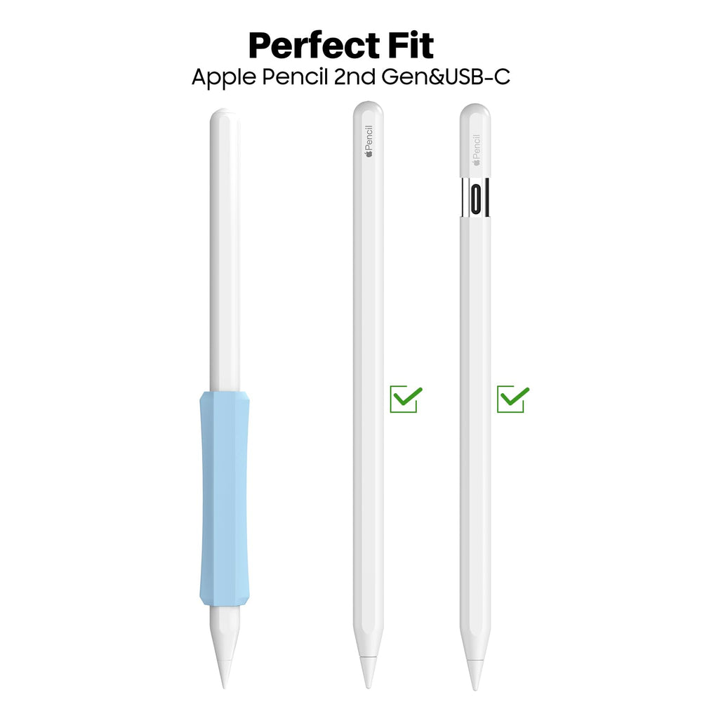 NIUTRENDZ 3 Pack Silicone Grip for Apple Pencil 2nd Gen