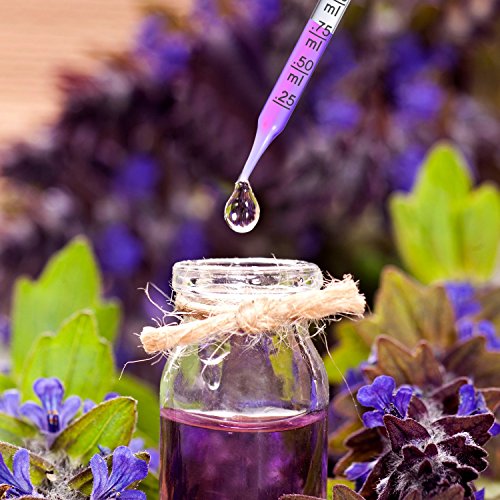 Glass Liquid Droppers, 1 ml Essential Oil Dropper Pipette Calibrated Glass Stain Dropper for Essential Oil Makeup Art Liquid Plant with Kraft Boxes (40)