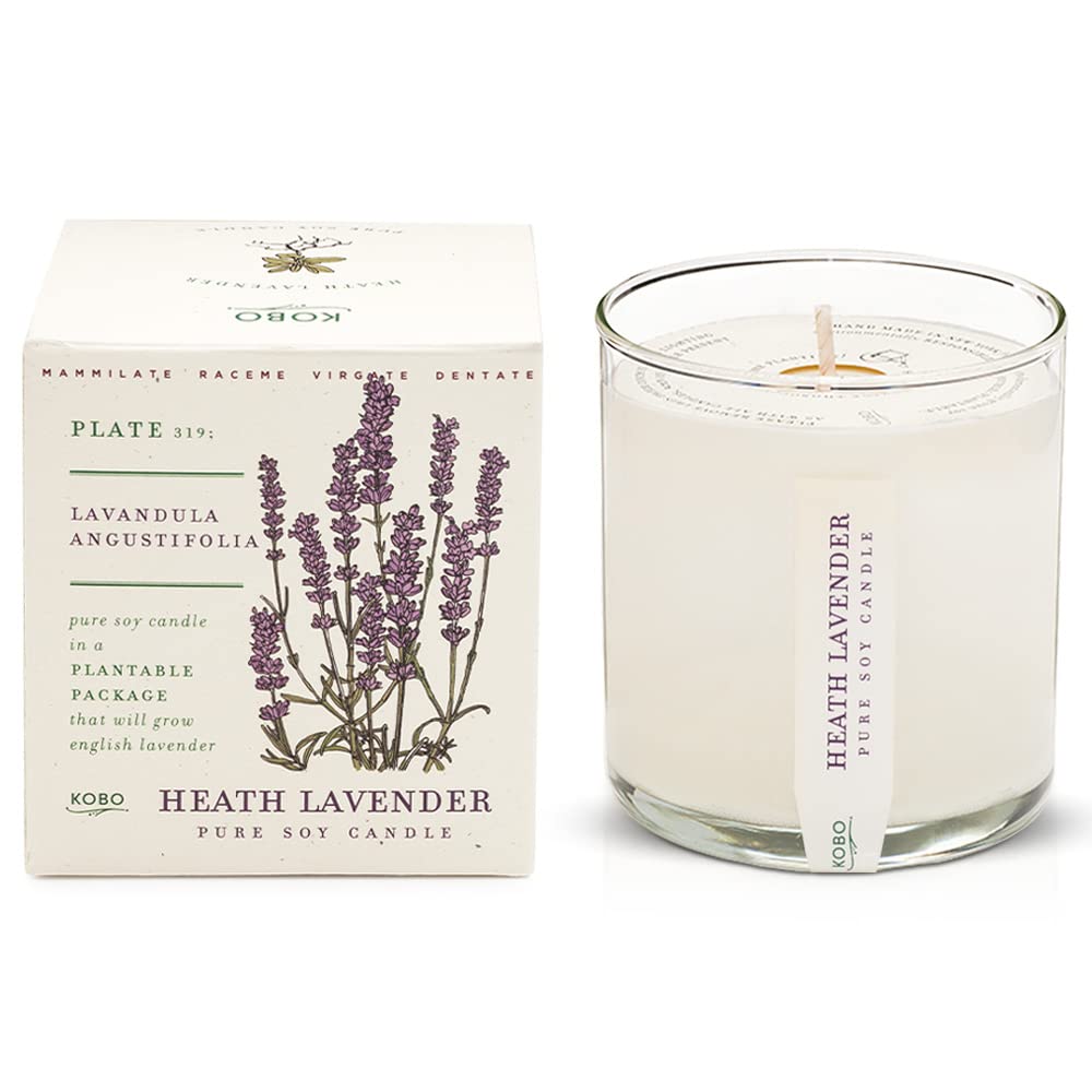Heath Lavender Soy Candle with Plantable Box