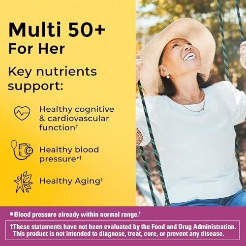 Nature Made Multivitamin For Her 50+ with No Iron, Wome