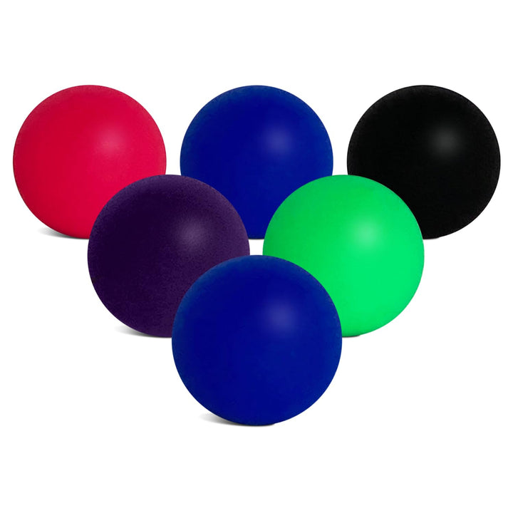 Beach Paddle Ball Replacement Balls - 6 High-Visibility Pickleball &amp; Smashball Compatible Balls | Colorful Kadima &amp; Pro Kadima Ball Replacement | 6 Small Paddle Balls in High Visibility Colors