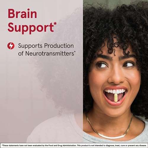 L-Tyrosine 500 mg, Dietary Supplement, Amino Acid Supplement for Brain Health Support, 100 Capsules, 100 Day Supply