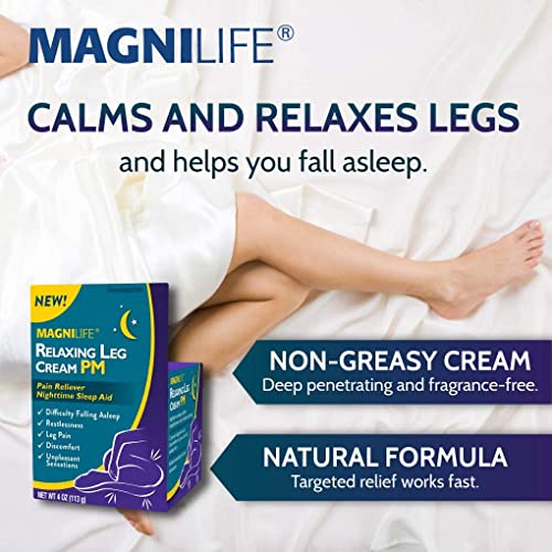 MagniLife Relaxing Leg Cream PM, Deep Penetrating Topic