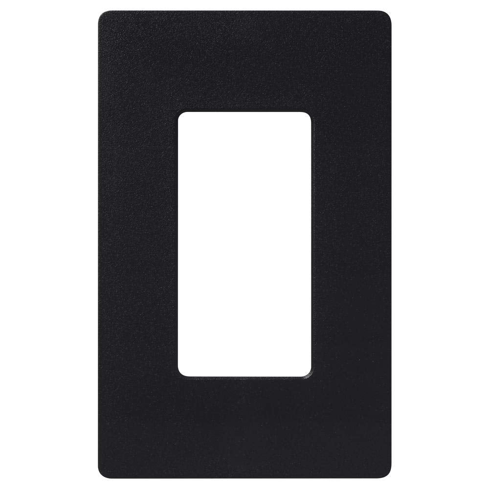 Claro 1 Gang Decorator/Rocker Wallplate, Gloss, Black (1-Pack) | CW-1-BL