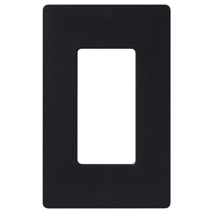 Claro 1 Gang Decorator/Rocker Wallplate, Gloss, Black (1-Pack) | CW-1-BL