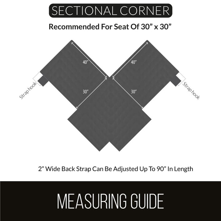 Sofa Shield Patented Sectional Slip Cover, Large Cushio