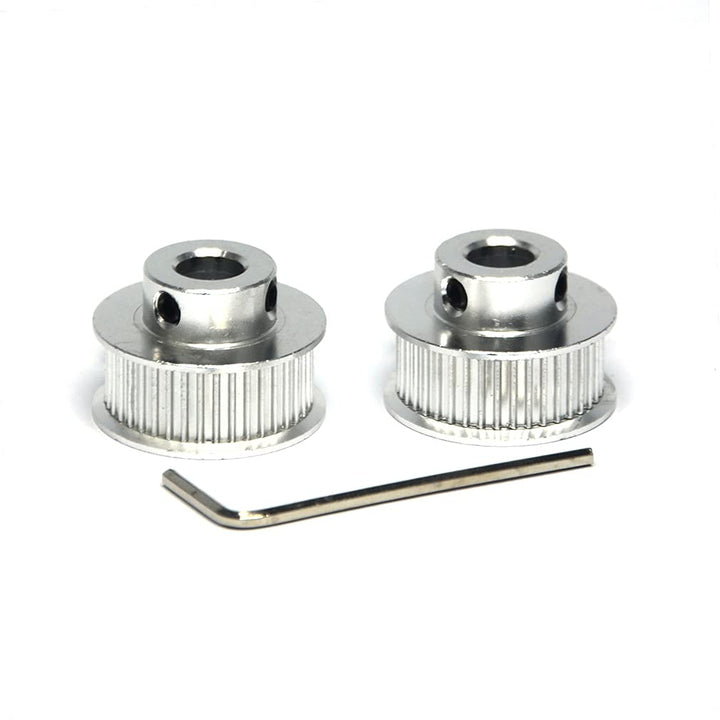 2PCs Aluminum 2GT Timing Pulley 40 Teeth Bore 8mm for 3D Printer CNC Machine 10mm Width 2GT Timing Belt