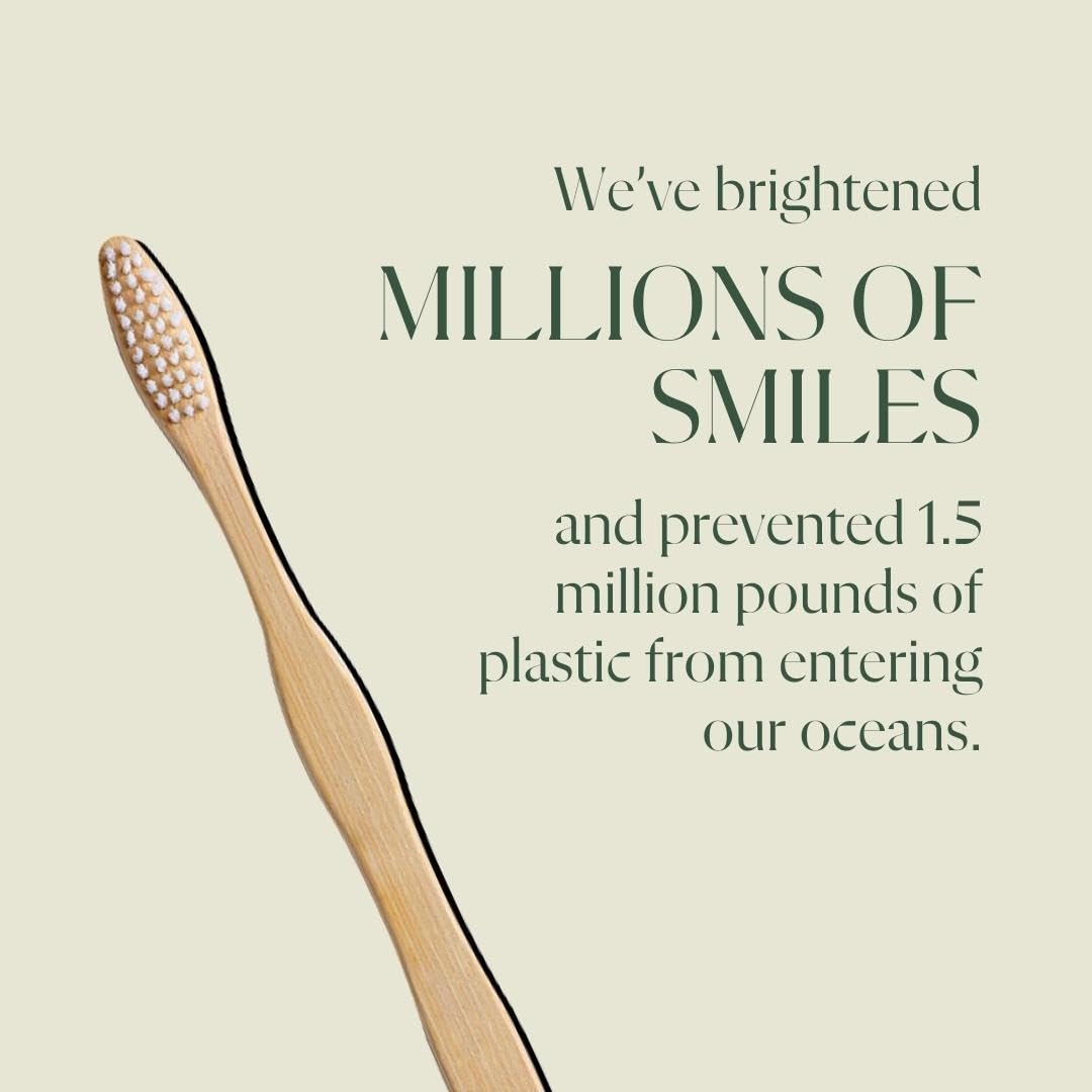 Plus Ultra, Toothbrush Bamboo Brush Smile Repeat, 1 Cou