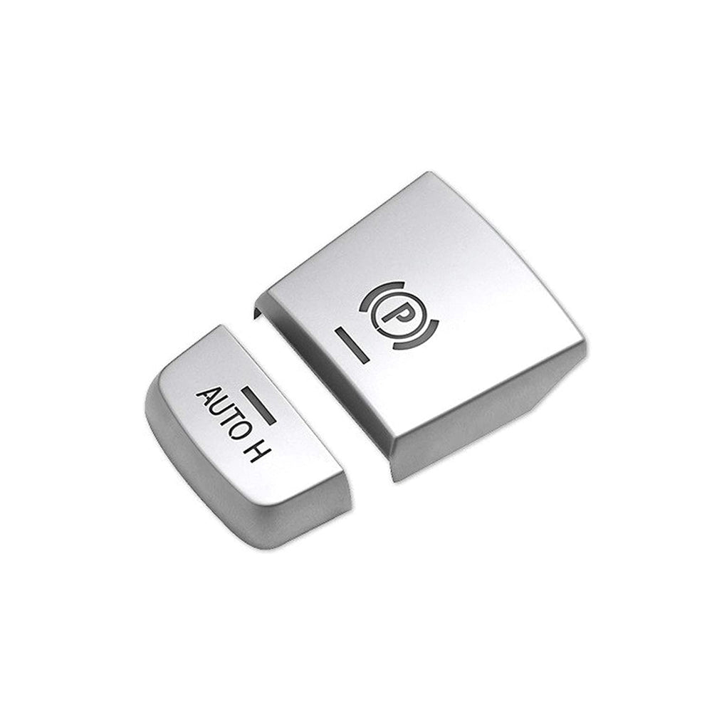 Parking Brake Button for BMW F10 F01 F15, E-brake Switch Chrome Stickers for 5 7 X5 Series