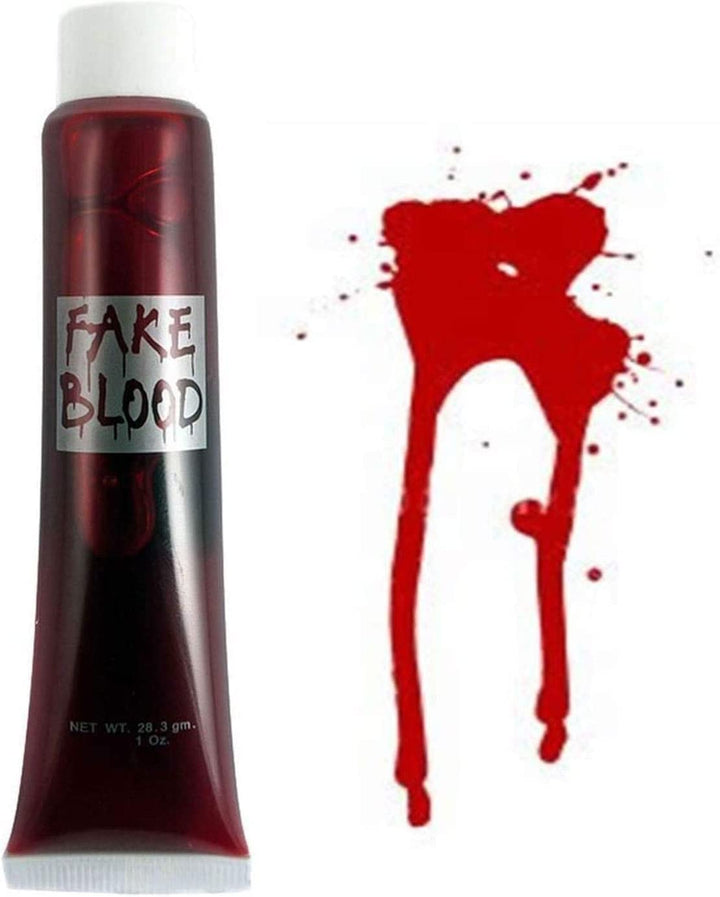 Shatchi Fake Halloween Red Blood Vampire Zombie Face Make Up Fancy Dress Theatrical Fun