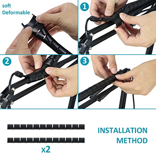 Blue Yeti Microphone Boom Arm Stand with Yeti Microphone Pop Filter, Compatible with Blue Yeti Mic, Blue Yeti X USB Microphone with Cable Sleeve