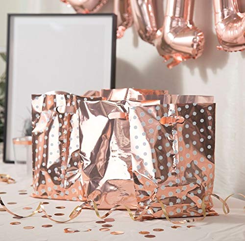 UNIQOOO 60 Metallic Rose Gold &amp; Polka Dot Weddi