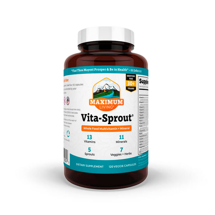 - Vita-Sprout Whole-Food Multivitamin &amp; Phytonutrient Blend - 120 Capsules