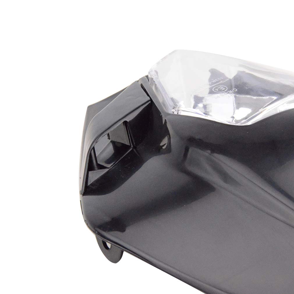 Black 12V 35W Motorcycle Halogen Headlight Indicator Fairing Lampshade for Dirt Bike Motor Pocket Bike