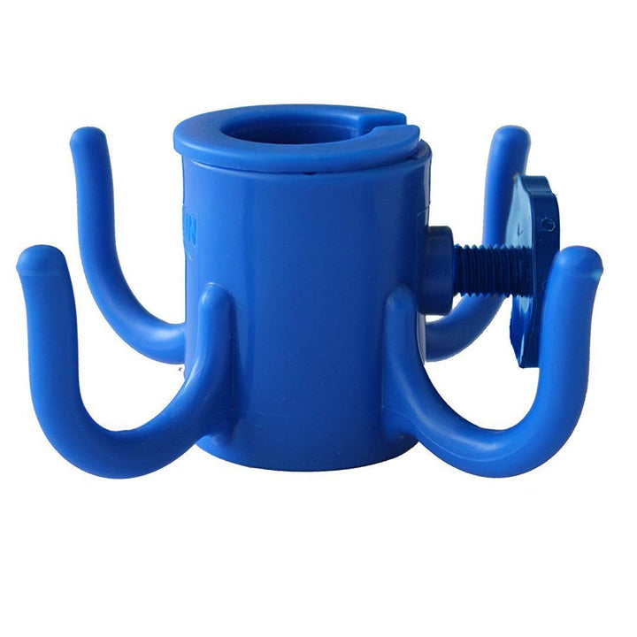 Beach Umbrella Hanging Hook,4-prongs Plastic Umbrella Hook Hanging for Towels /Hats/Clothes/Camera/Sunglasses/ Bags,Fit for Beach,Camping Trips Blue