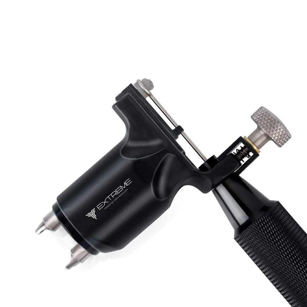 Extreme Rotary Tattoo Machine Carbon Steel Machine for Tattoo Artists (Black)