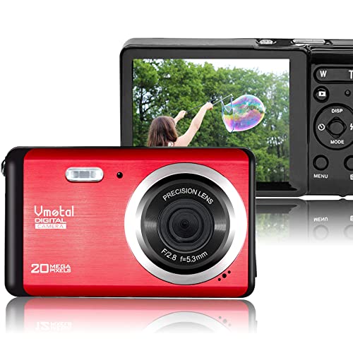 Digital Camera, FHD 1080P Camera, Digital Point and Shoot Camera, Anti-Shake Vlogging Camera for YouTube, Compact Portable Small Camera for Boys Girls Kids Student Children Teen Elderly