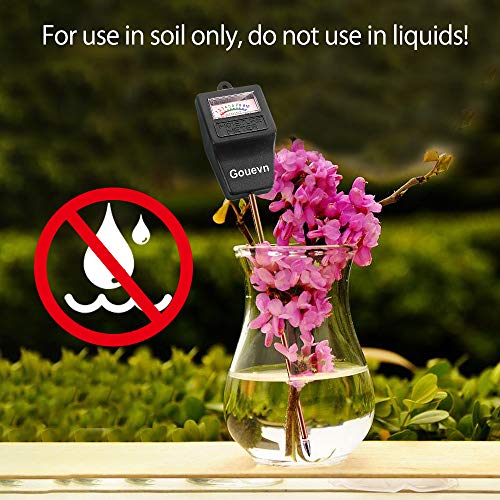Soil Moisture Meter, Plant Moisture Meter Indoor &amp; Outdoor, Hygrometer Moisture Sensor Soil Tester Plant Water Meter for Potted Plants Garden, No Battery Needed (Black)