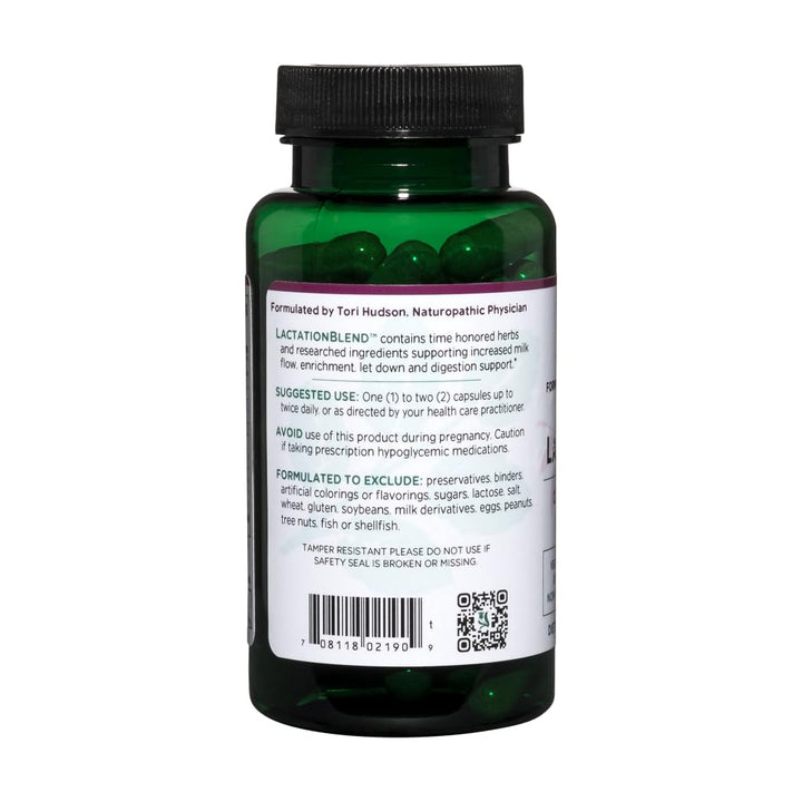 Vitanica LactationBlend, Lactation Supplement for Increased Breast Milk Supply and Flow Organic Breastfeeding Support, with Fennel, Milk Thistle, Fenugreek and More, Non-GMO, Vegan, 60 Capsules