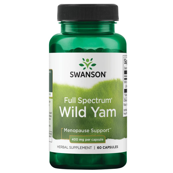 Swanson Full Spectrum Wild Yam 400 Milligrams 60 Capsul