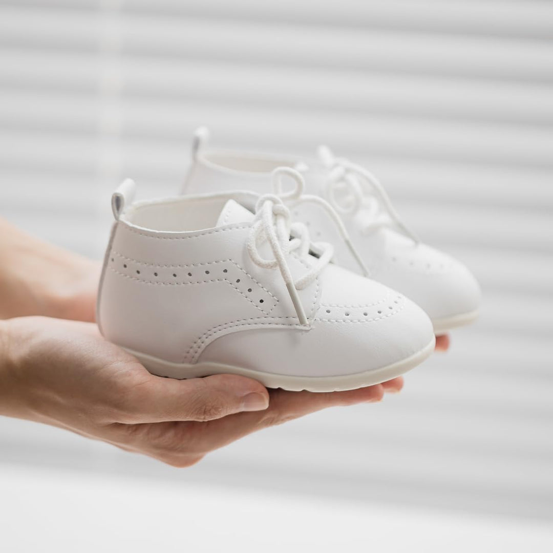 Meckior Infant Baby Boys Girls Classic PU Leather Weddi