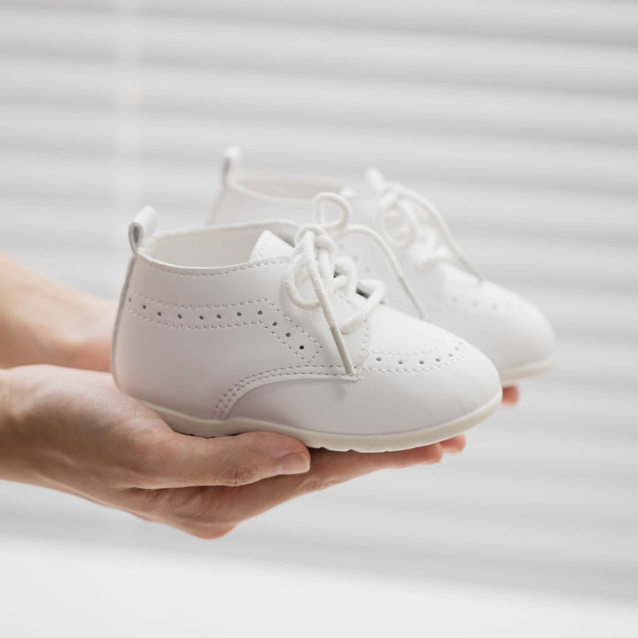 Meckior Infant Baby Boys Girls Classic PU Leather Weddi