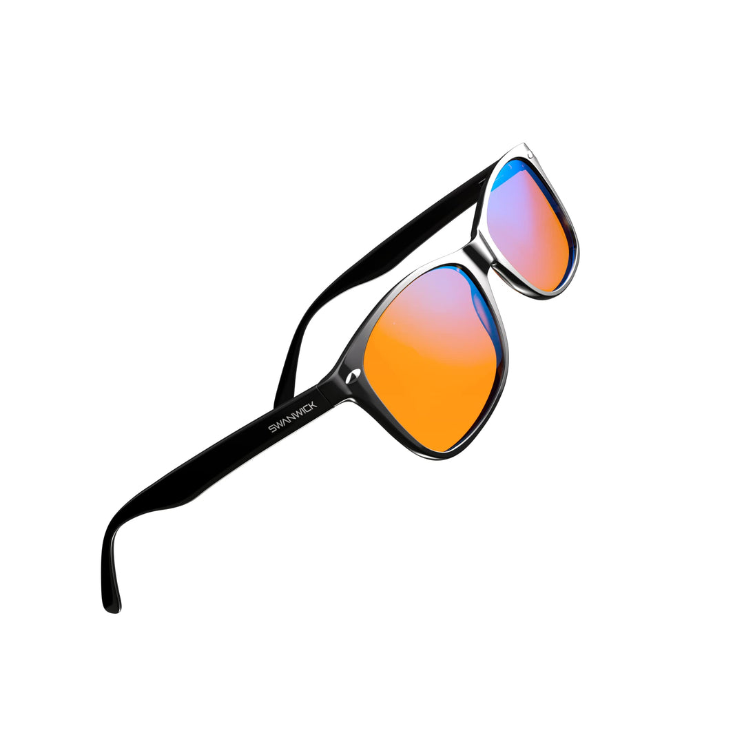 CLASSIC NIGHT Blue Light Blocking Glasses for Women, Men. Sleep Aid, Anti Eyestrain Headache for Computer, Gaming, TV, UV Glare w/FREE $497 Training Course (Regular, Black)