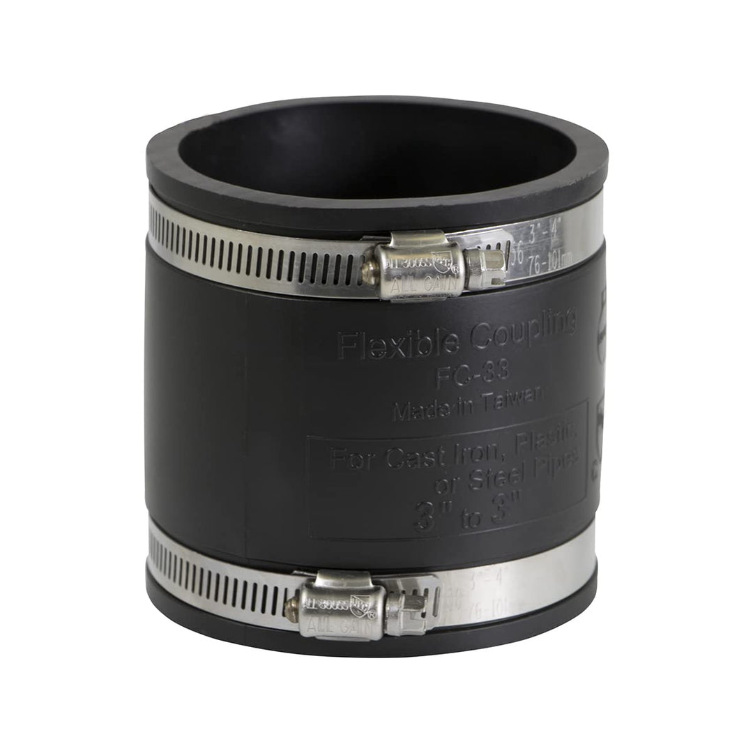 Supply Giant 6I48 Flexible PVC Coupling with Stainless 