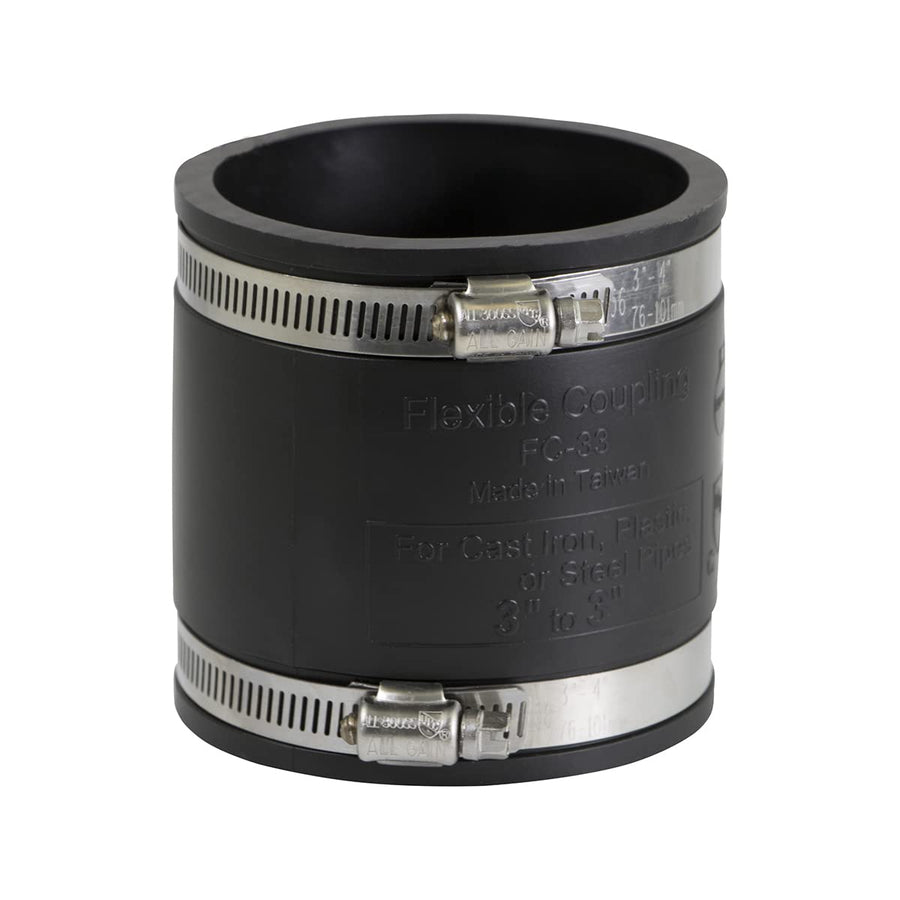 Supply Giant 6I48 Flexible PVC Coupling with Stainless 