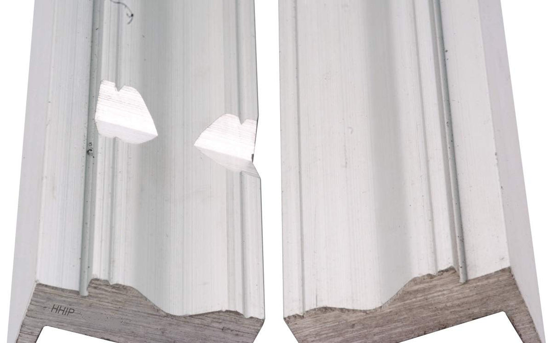 3900-2263 Aluminum Soft Prism-Face Vise Jaw with Magnet, 4 Width x 1-1/8 Height