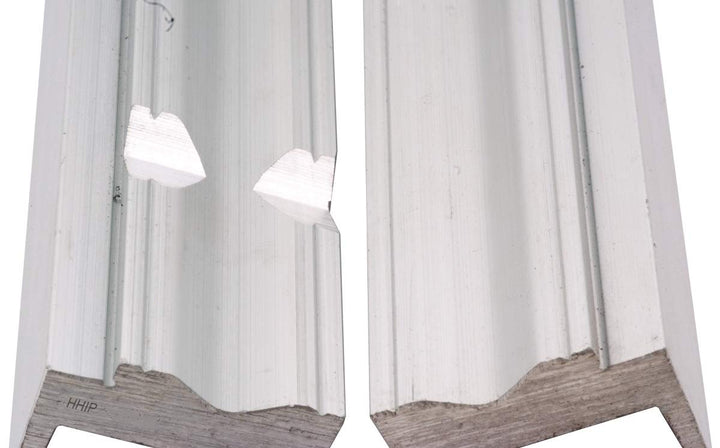 3900-2263 Aluminum Soft Prism-Face Vise Jaw with Magnet, 4 Width x 1-1/8 Height