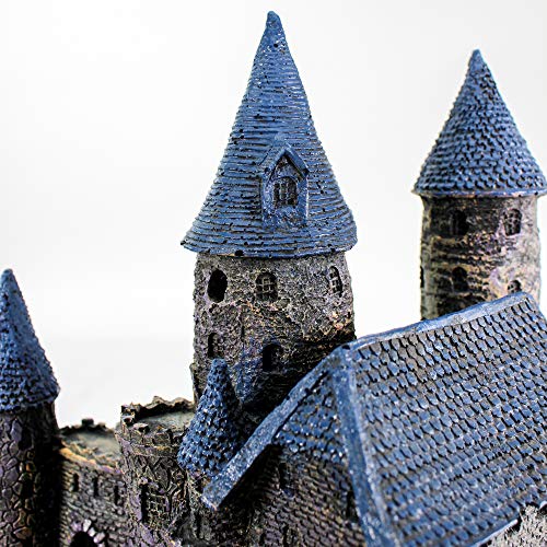 Age-of-Magic Wizard’s Castle Aquarium Decoration – Safe for Freshwater and Saltwater Fish Tanks – Extra Large – Part A