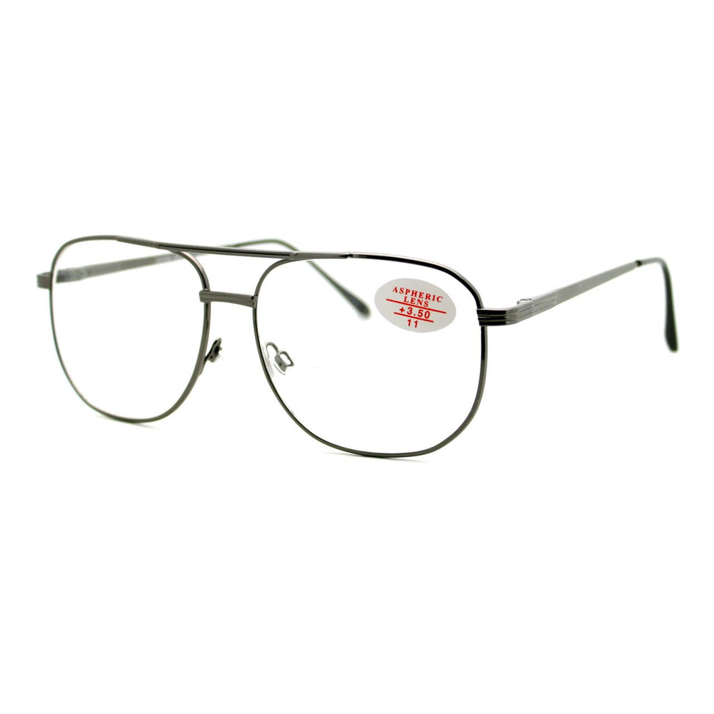 Clear Lens Glasses Bifocal Reading Lens Vintage Square 