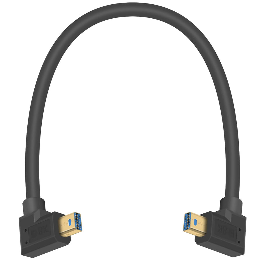Poyiccot 90 Degree Mini Displayport Cable 8k@60hz, Left