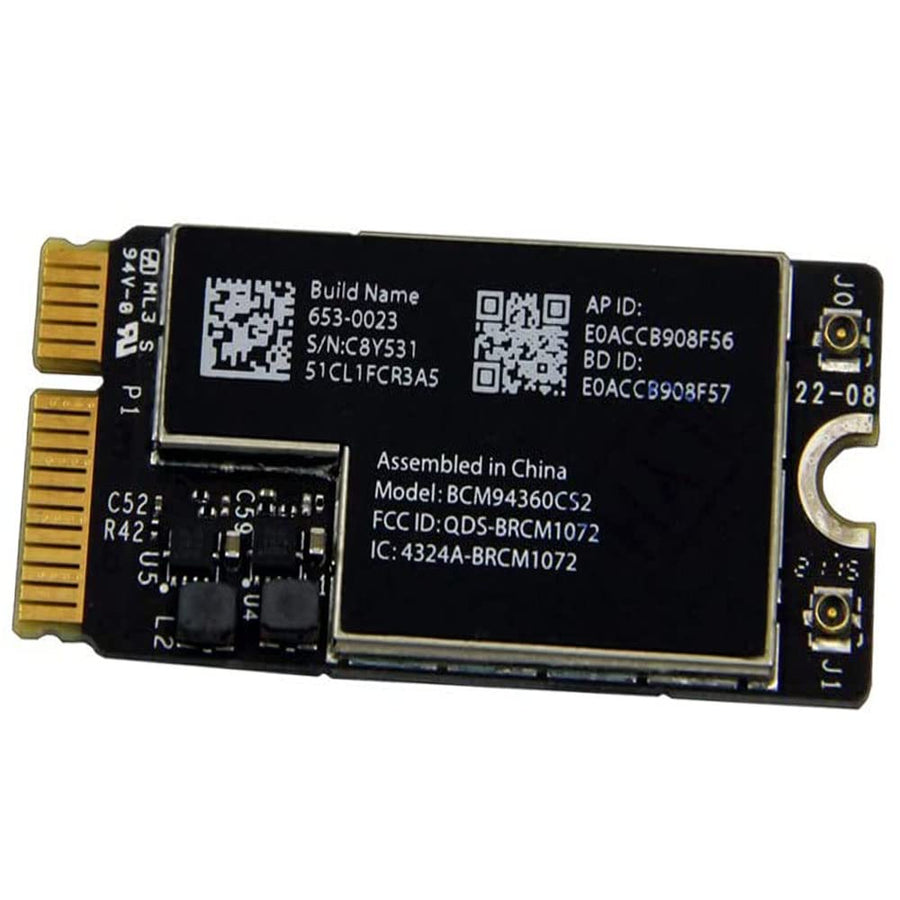 BCM94360CS2 Wifi Bluetooth Airport Wireless Card Replacement for MacBook Air 11 A1465 (2013, 2014, 2015) 13 A1466 (2013, 2014, 2015, 2017) (661-7465, 661-7481, 653-0023)