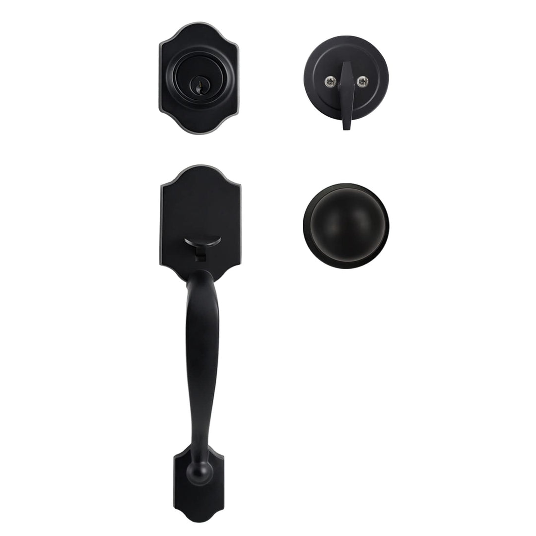 Natsukage Front Door Handle Set Heavy Duty Entry Door L