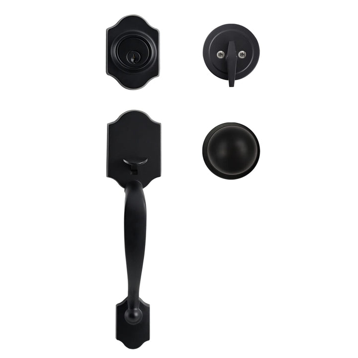 Natsukage Front Door Handle Set Heavy Duty Entry Door L