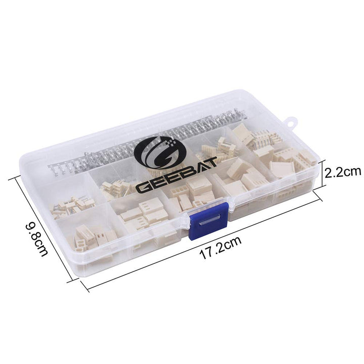 300pcs 2.54mm KF2510 Connector Kit with KF2510 2.54mm Female Pin Headers Terminals, 2.54mm 2/3 / 4/5 /6 Pin Housing Connector Adapter Plug