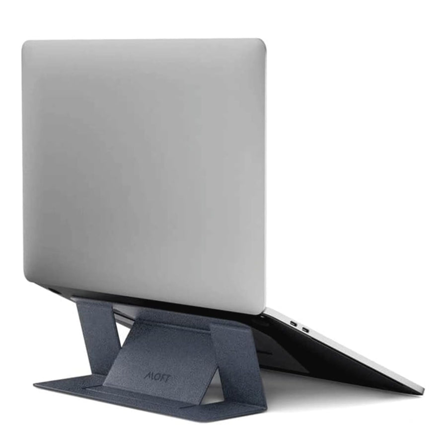 Laptop Stand for Desk, Adhesive Laptop Stand with 2 Adjustable Viewing Angles, Foldable and Portable Computer Stand Compatible with MacBook Air, MacBook Pro 11-16, Starry Grey